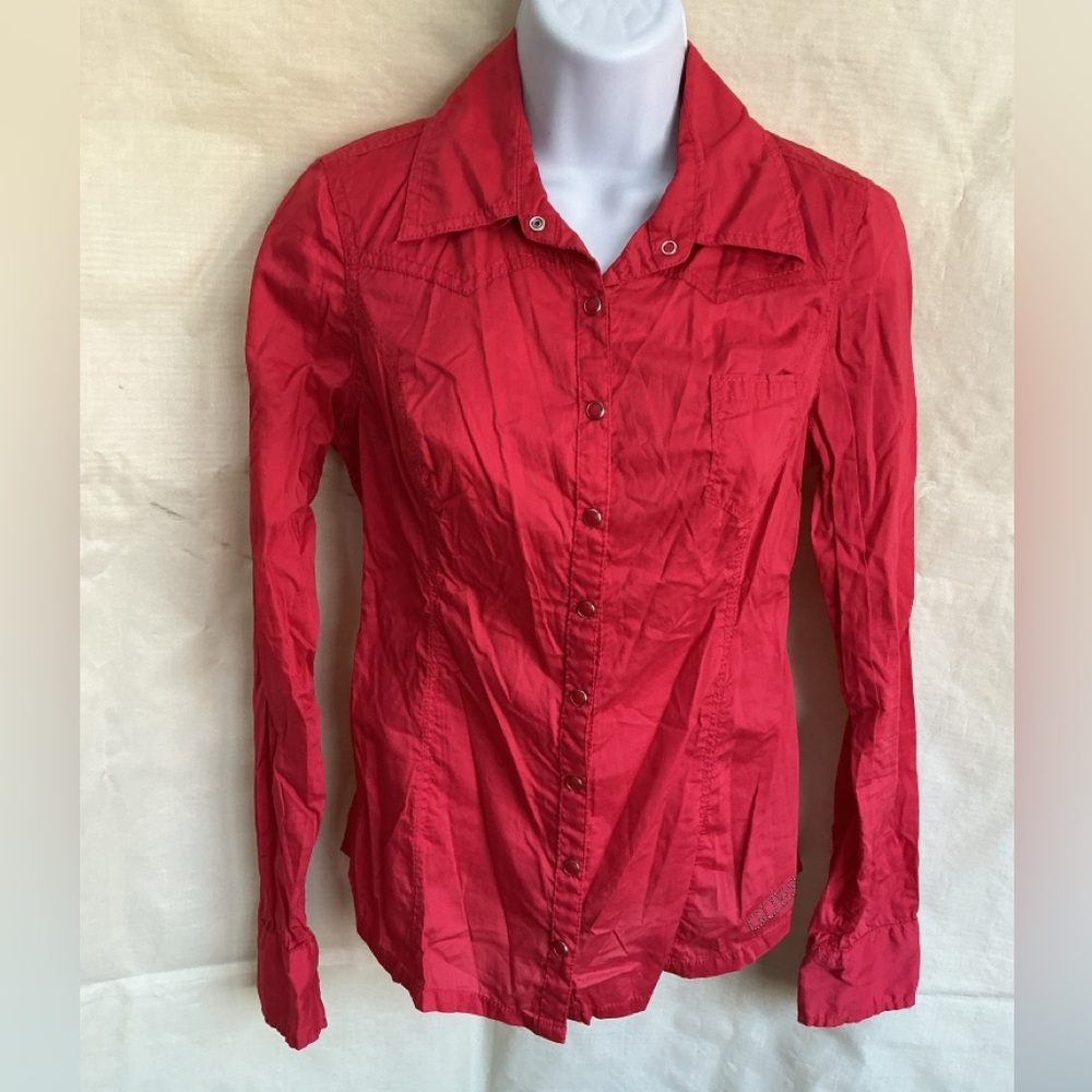 Guess Women's Vibrant Button-Down Shirt